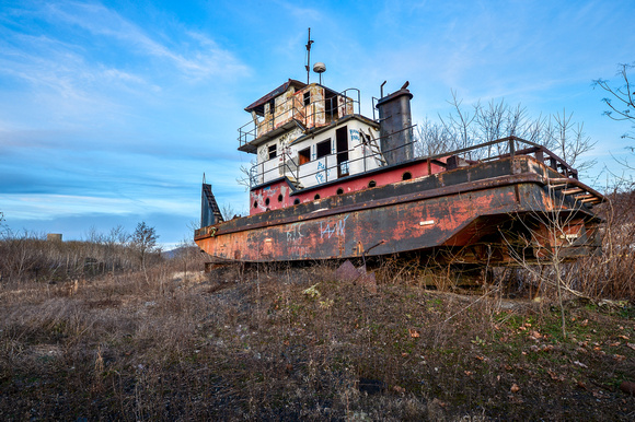 Abandoned Towboat on The Ohio