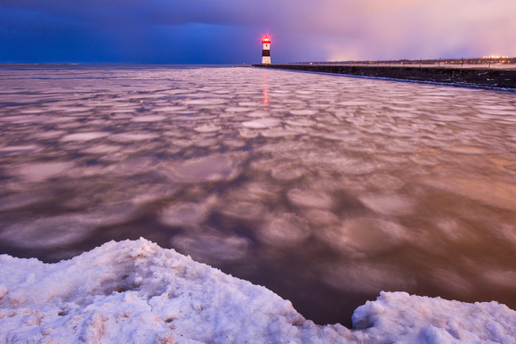 Erie Harbor North Pier Lighthouse